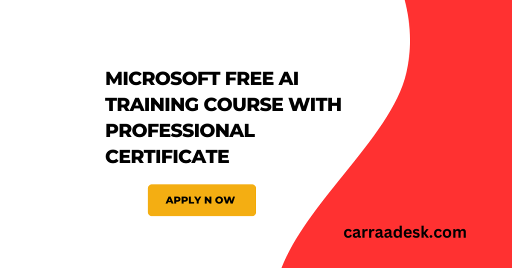 Free Online Courses With Free Certificates Carraadesk Com   Microsoft  1024x536 